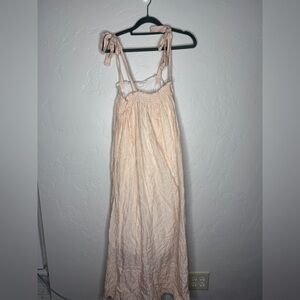 loup charmant Elegant Cream Maxi beach dress
